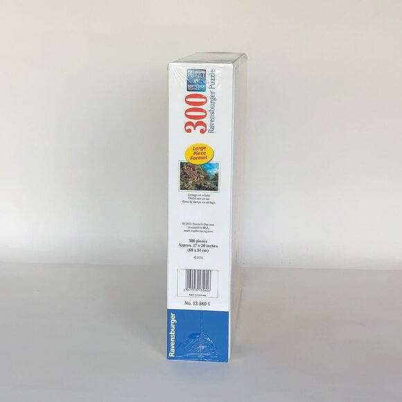 New sealed Ravensburger 300 pcs Large Format Puzzle-Cottage on A Lake - Picture 11 of 14